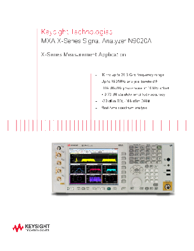 Agilent 5989-5047EN N9020A MXA X-Series Signal Analyzer - Brochure c20140630 [8]  Agilent 5989-5047EN N9020A MXA X-Series Signal Analyzer - Brochure c20140630 [8].pdf