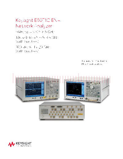 Agilent 5989-5478EN E5071C ENA Network Analyzers - Brochure c20140725 [18]  Agilent 5989-5478EN E5071C ENA Network Analyzers - Brochure c20140725 [18].pdf