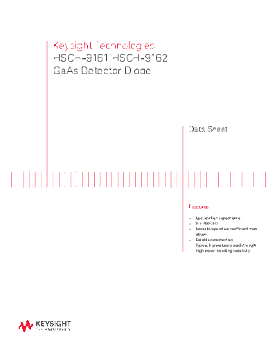 Agilent 5989-6228EN HSCH-9161 HSCH-9162 GaAs Detector Diode - Data Sheet c20140721 [5]  Agilent 5989-6228EN HSCH-9161 HSCH-9162 GaAs Detector Diode - Data Sheet c20140721 [5].pdf