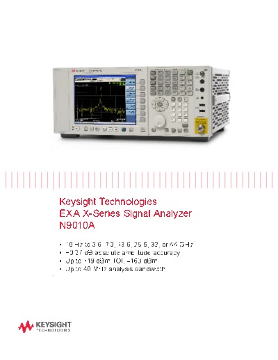 Agilent 5989-6527EN N9010A EXA X-Series Signal Analyzer - Brochure c20140417 [8]  Agilent 5989-6527EN N9010A EXA X-Series Signal Analyzer - Brochure c20140417 [8].pdf