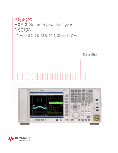 Agilent 5989-6529EN N9010A EXA X-Series Signal Analyzer - Data Sheet c20140829 [22]  Agilent 5989-6529EN N9010A EXA X-Series Signal Analyzer - Data Sheet c20140829 [22].pdf