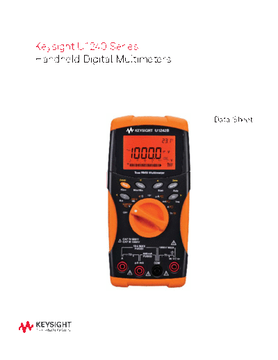 Agilent 5989-7040EN U1240 Series Handheld Digital Multimeters - Data Sheet c20141007 [9]  Agilent 5989-7040EN U1240 Series Handheld Digital Multimeters - Data Sheet c20141007 [9].pdf