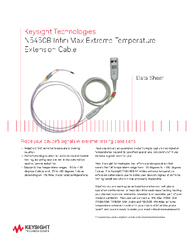 Agilent 5989-7542EN N5450A InfiniiMax Extreme Temperature Extension Cable c20140720 [2]  Agilent 5989-7542EN N5450A InfiniiMax Extreme Temperature Extension Cable c20140720 [2].pdf