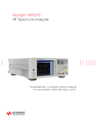 Agilent 5989-8800EN N9320B RF Spectrum Analyzer - Brochure c20140718 [12]  Agilent 5989-8800EN N9320B RF Spectrum Analyzer - Brochure c20140718 [12].pdf