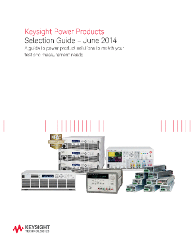 Agilent 5989-8853EN Agilent Power Products Selection Guide - June 2014 c20141006 [32]  Agilent 5989-8853EN Agilent Power Products Selection Guide - June 2014 c20141006 [32].pdf