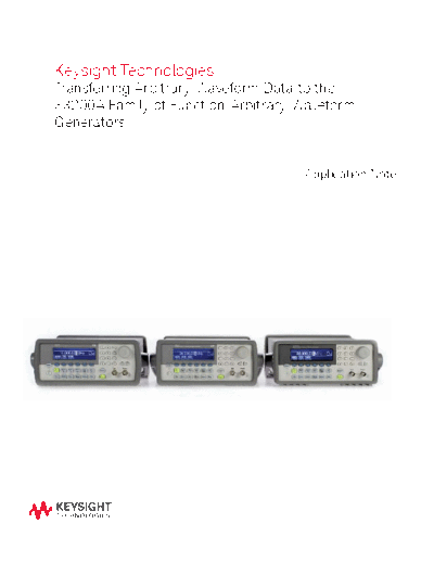Agilent 5989-9760EN Transferring Arbitrary Waveform Data to the 33200A Family of Function Arbitrary Waveform  Agilent 5989-9760EN Transferring Arbitrary Waveform Data to the 33200A Family of Function Arbitrary Waveform Generators c20140910 [11].pdf
