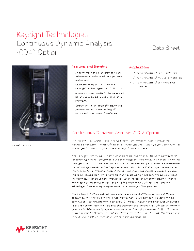 Agilent 5990-4207EN Continuous Dynamic Analysis (CDA) Option - Data Sheet c20141125 [2]  Agilent 5990-4207EN Continuous Dynamic Analysis (CDA) Option - Data Sheet c20141125 [2].pdf