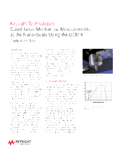 Agilent 5990-4853EN Quantitative Mechanical Measurements at the Nano-Scale Using the DCMII - Application Not  Agilent 5990-4853EN Quantitative Mechanical Measurements at the Nano-Scale Using the DCMII - Application Note c20141022 [4].pdf