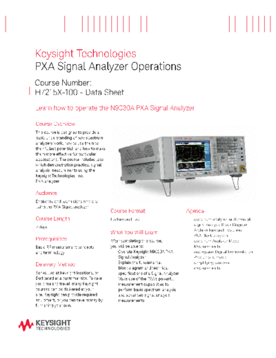 Agilent 5990-5525EN PXA Signal Analyzer Operations - Data Sheet c20140905 [2]  Agilent 5990-5525EN PXA Signal Analyzer Operations - Data Sheet c20140905 [2].pdf