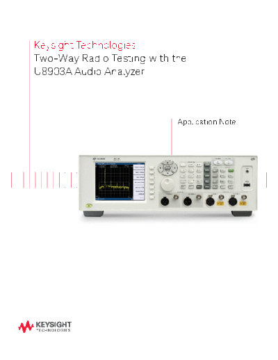 Agilent 5990-5878EN Two-Way Radio Testing with Keysight U8903A Audio Analyzer - Application Note c20140814 [  Agilent 5990-5878EN Two-Way Radio Testing with Keysight U8903A Audio Analyzer - Application Note c20140814 [8].pdf