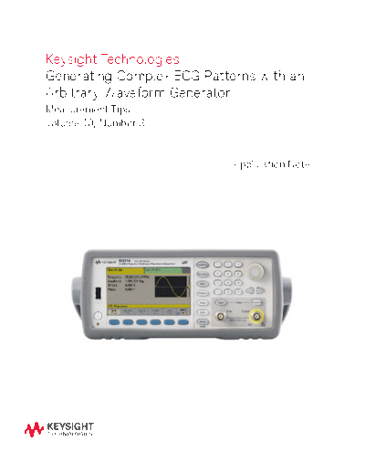 Agilent 5990-5899EN Generating Complex ECG Patterns with an Arbitrary Waveform Generator c20140905 [5]  Agilent 5990-5899EN Generating Complex ECG Patterns with an Arbitrary Waveform Generator c20140905 [5].pdf