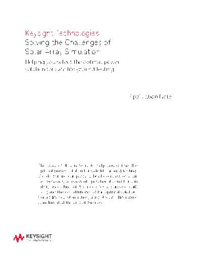 Agilent 5990-5915EN Solving the Challenges of Solar Array Simulation - Application Note c20140828 [14]  Agilent 5990-5915EN Solving the Challenges of Solar Array Simulation - Application Note c20140828 [14].pdf