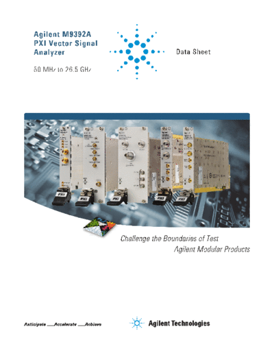 Agilent 5990-6050EN M9392A PXI Vector Signal Analyzer - Data Sheet c20131206 [12]  Agilent 5990-6050EN M9392A PXI Vector Signal Analyzer - Data Sheet c20131206 [12].pdf