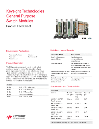 Agilent 5990-6354EN General Purpose Switch Modules - Flyer c20140723 [2]  Agilent 5990-6354EN General Purpose Switch Modules - Flyer c20140723 [2].pdf