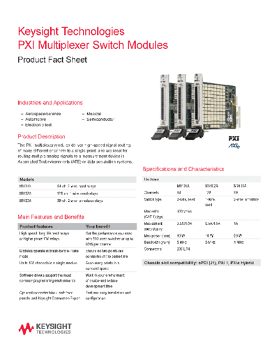 Agilent 5990-6356EN PXI Multiplexer Switch Modules - Flyer c20140725 [2]  Agilent 5990-6356EN PXI Multiplexer Switch Modules - Flyer c20140725 [2].pdf
