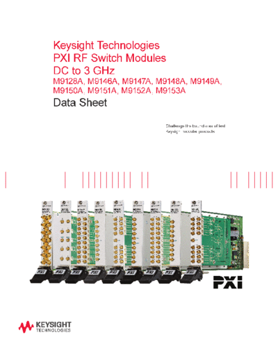 Agilent 5990-6585EN PXI RF Switch Modules DC to 3 GHz - Data Sheet c20140505 [27]  Agilent 5990-6585EN PXI RF Switch Modules DC to 3 GHz - Data Sheet c20140505 [27].pdf