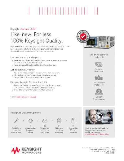 Agilent 5990-6609EN Keysight Premium Used Equipment Program - Quick Fact Sheet c20140828 [1]  Agilent 5990-6609EN Keysight Premium Used Equipment Program - Quick Fact Sheet c20140828 [1].pdf