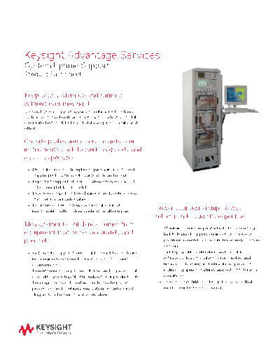 Agilent 5990-6631EN Keysight Advantage Services System Uptime Support - Product Fact Sheet c20140829 [2]  Agilent 5990-6631EN Keysight Advantage Services System Uptime Support - Product Fact Sheet c20140829 [2].pdf