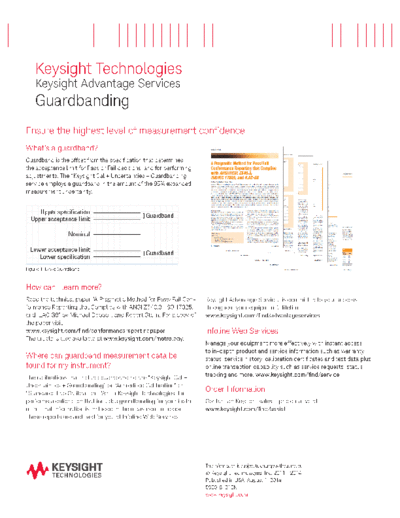 Agilent 5990-8121EN Keysight Advantage Services Guardbanding - Flyer c20140718 [1]  Agilent 5990-8121EN Keysight Advantage Services Guardbanding - Flyer c20140718 [1].pdf