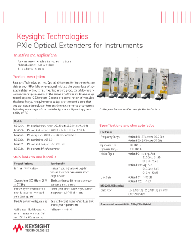 Agilent 5990-9069EN PXIe Optical Extenders for Instruments - Flyer c20140808 [2]  Agilent 5990-9069EN PXIe Optical Extenders for Instruments - Flyer c20140808 [2].pdf