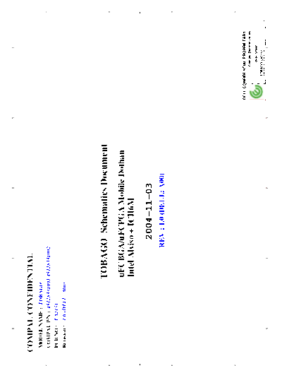 Dell DELL Inspiron 6000 Compal LA-2151 TOBAGO Laptop Schematics  Dell DELL_Inspiron_6000_Compal_LA-2151_TOBAGO_Laptop_Schematics.pdf