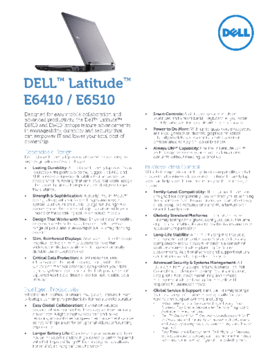 Dell E6410andE6510Brochure  Dell E6410andE6510Brochure.pdf