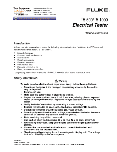 Fluke t5ServiceInfo  Fluke t5ServiceInfo.pdf