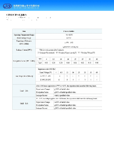 J.d [Gree] J.d [radial thru-hole] CD11CD Series  . Electronic Components Datasheets Passive components capacitors J.d [Gree] J.d [radial thru-hole] CD11CD Series.pdf