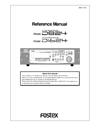 FOSTEX hfe fostex d-824 1624 reference en  FOSTEX Audio D-1624 hfe_fostex_d-824_1624_reference_en.pdf