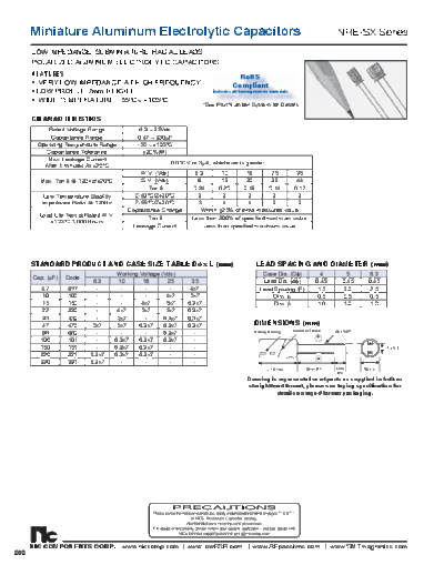 NIC [radial thru-hole] NRESX Series  . Electronic Components Datasheets Passive components capacitors NIC NIC [radial thru-hole] NRESX Series.pdf