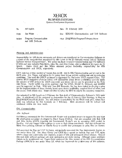 xerox 19790223 Progress Communications And IO Software  xerox sdd memos_1979 19790223_Progress_Communications_And_IO_Software.pdf