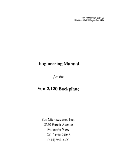 sun 800-1184-01 2-120 Backplane Engr Sep84  sun sun2 800-1184-01_2-120_Backplane_Engr_Sep84.pdf