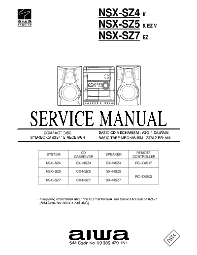 AIWA nsx-sz4 nsx-sz5 nsx-sz7  AIWA Audio nsx-sz4_nsx-sz5_nsx-sz7.pdf