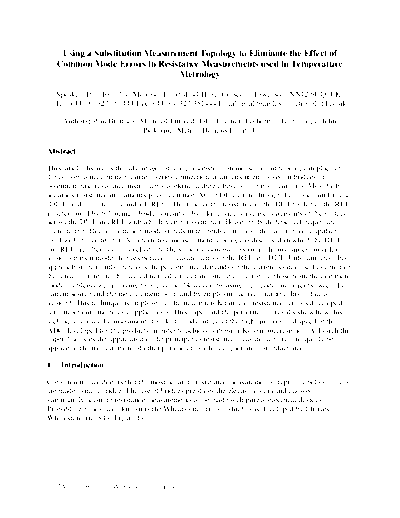. Rare and Ancient Equipment Substitution Measurement Topology  . Rare and Ancient Equipment Isotech Substitution Measurement Topology.pdf