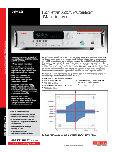 Keithley 2657A HighPowerSourceMeterSMU  Keithley 2657 2657A_HighPowerSourceMeterSMU.pdf