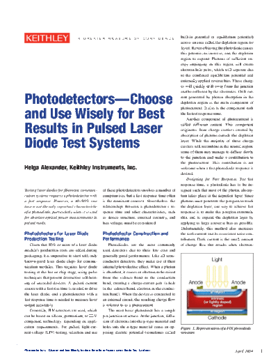 Keithley 2517 Photodetectors  Keithley Appnotes 2517 Photodetectors.pdf