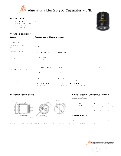 JB Capacitors [Snap-in] JNE Series  . Electronic Components Datasheets Passive components capacitors JB JB Capacitors [Snap-in] JNE Series.pdf