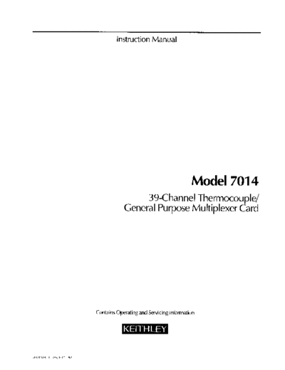 Keithley 7014 901 01B  Keithley 70xx 7014_901_01B.pdf