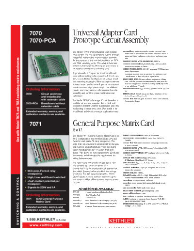 Keithley 7070 7070-PCA 7071 DS  Keithley 70xx 7070_7070-PCA_7071_DS.pdf