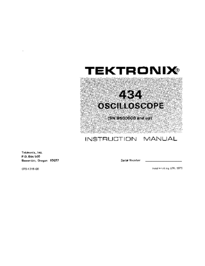 Tektronix 434  Tektronix 434.pdf
