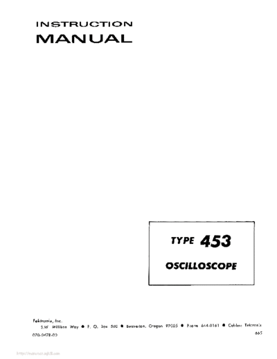 Tektronix 453  Tektronix 453.pdf