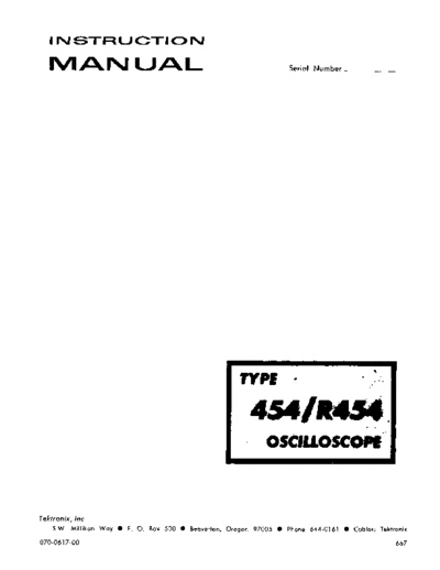 Tektronix 454  Tektronix 454.pdf