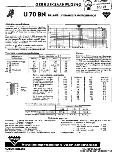 AMROH Amroh U70BN  . Rare and Ancient Equipment AMROH Amroh_U70BN.pdf