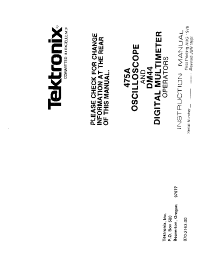 Tektronix 475A-DM44-op  Tektronix 475A-DM44-op.pdf