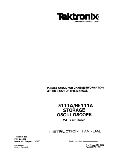 Tektronix 5111a r5111a  Tektronix 5111a_r5111a.pdf
