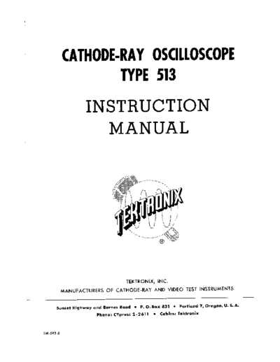 Tektronix 513  Tektronix 513.pdf