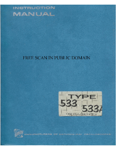 Tektronix 533A  Tektronix 533A.pdf