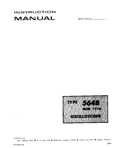 Tektronix 564 Mod 121N  Tektronix 564 Mod 121N.pdf