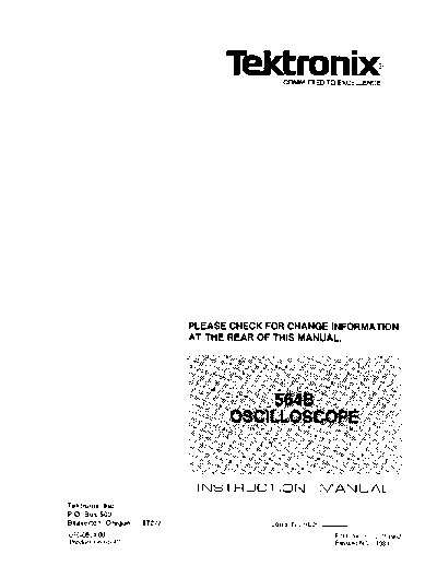 Tektronix 564B  Tektronix 564B.pdf