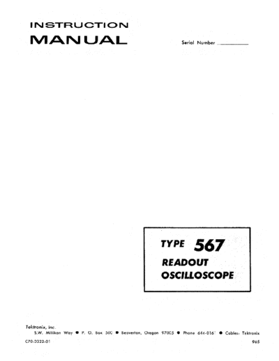 Tektronix 567  Tektronix 567.pdf